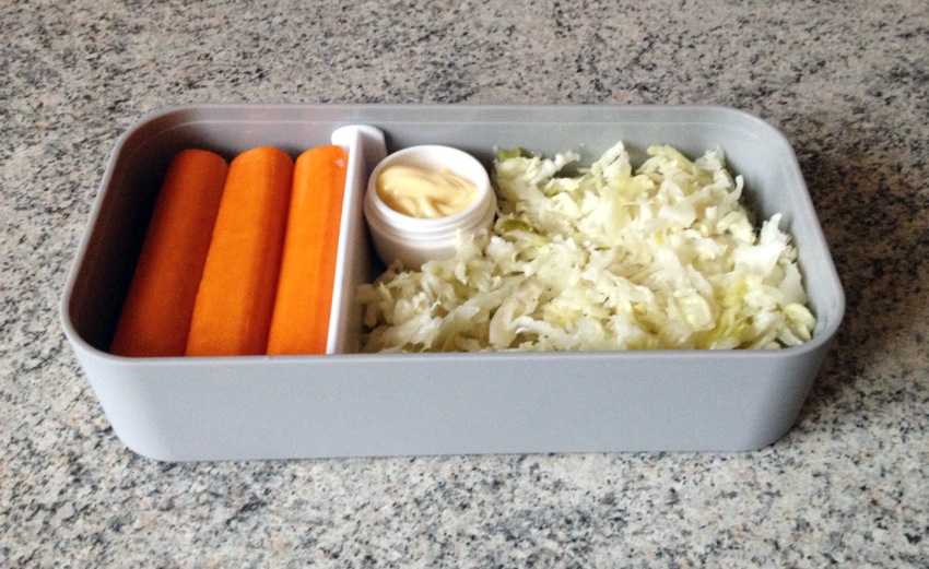 Recette de Bento salade de chou et surimi
