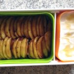 Recette de Bento Fromage blanc et Pommes poêlées au miel