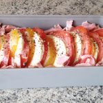 Recette de Bento tomates mozzarella et chiffonnade de jambon