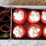 Recette de Bento mini tomates farcies et viande séchée des Grisons