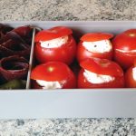 Recette de Bento mini tomates farcies et viande séchée des Grisons