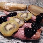 Recette d'Aiguillettes de canard gras et confit balsamique au kiwi