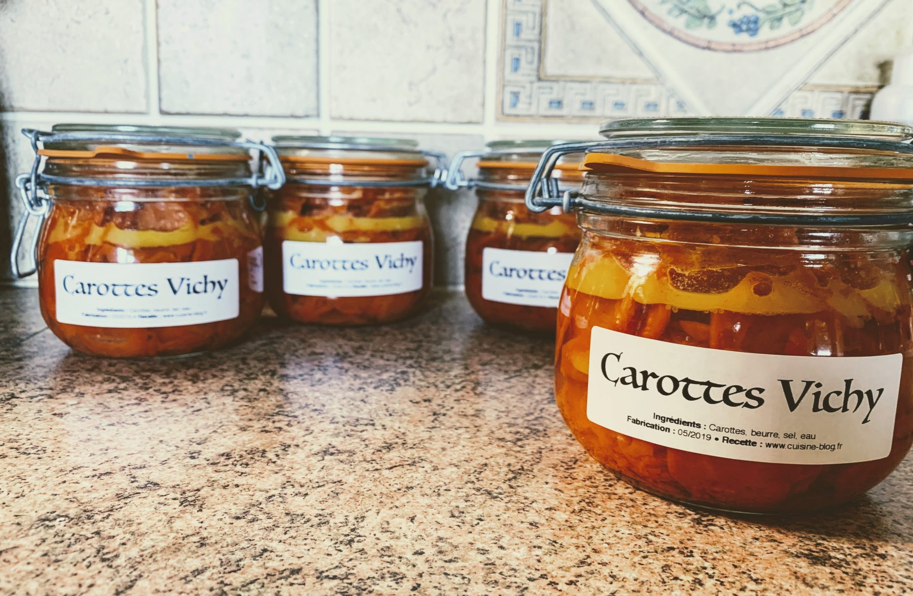 ♨ Recette de Carottes Vichy en bocaux Cuisine Blog
